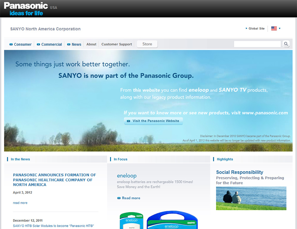 Panasonic & Sanyo